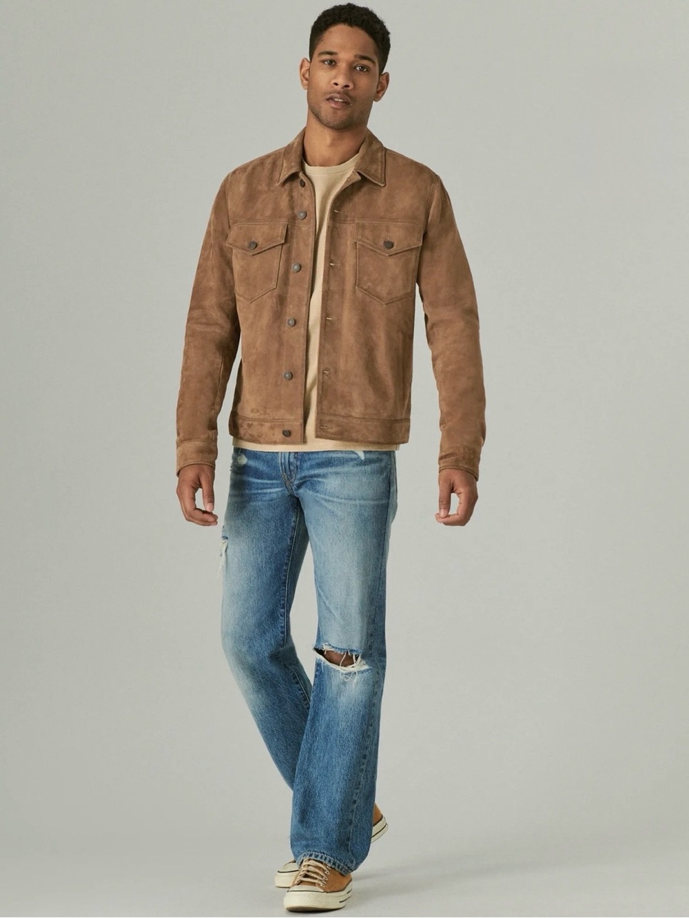 Lucky Brand Men’s Suede Jacket